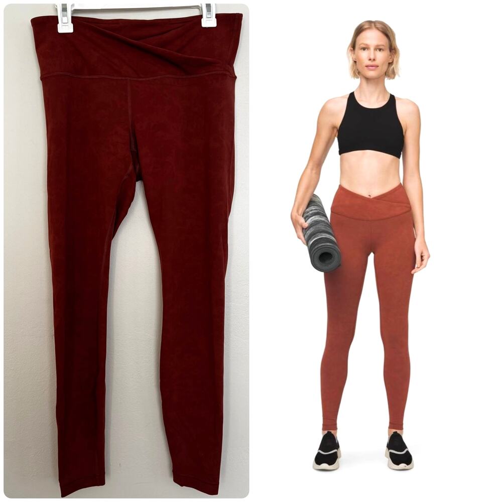 Lululemon Always On High-Rise Tight in Sky Wash Print Rustic Clay